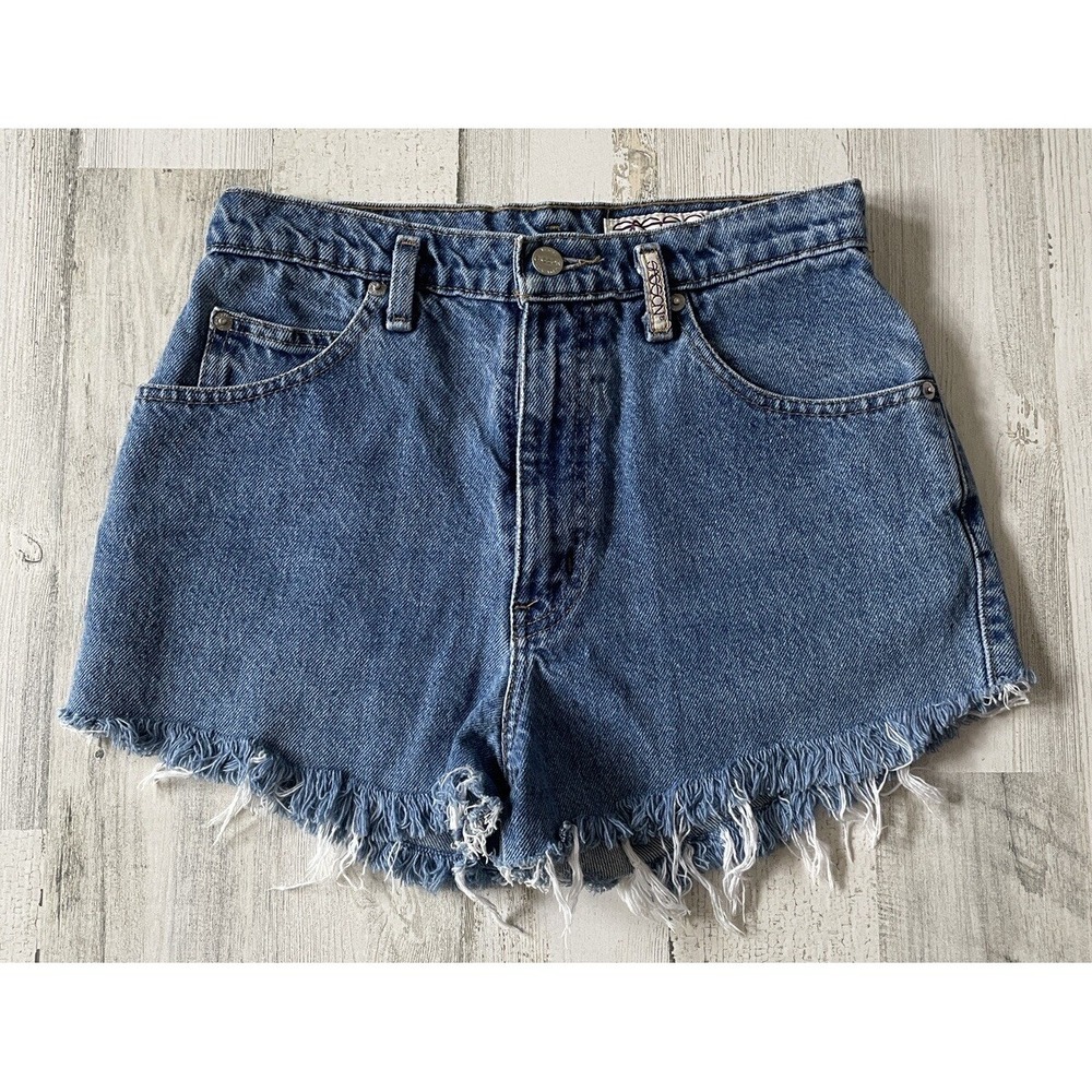 Vintage Sasson Jeanswear 90's Denim Cut Off Jean Shorts Women Sz 9/10  fits XS/S